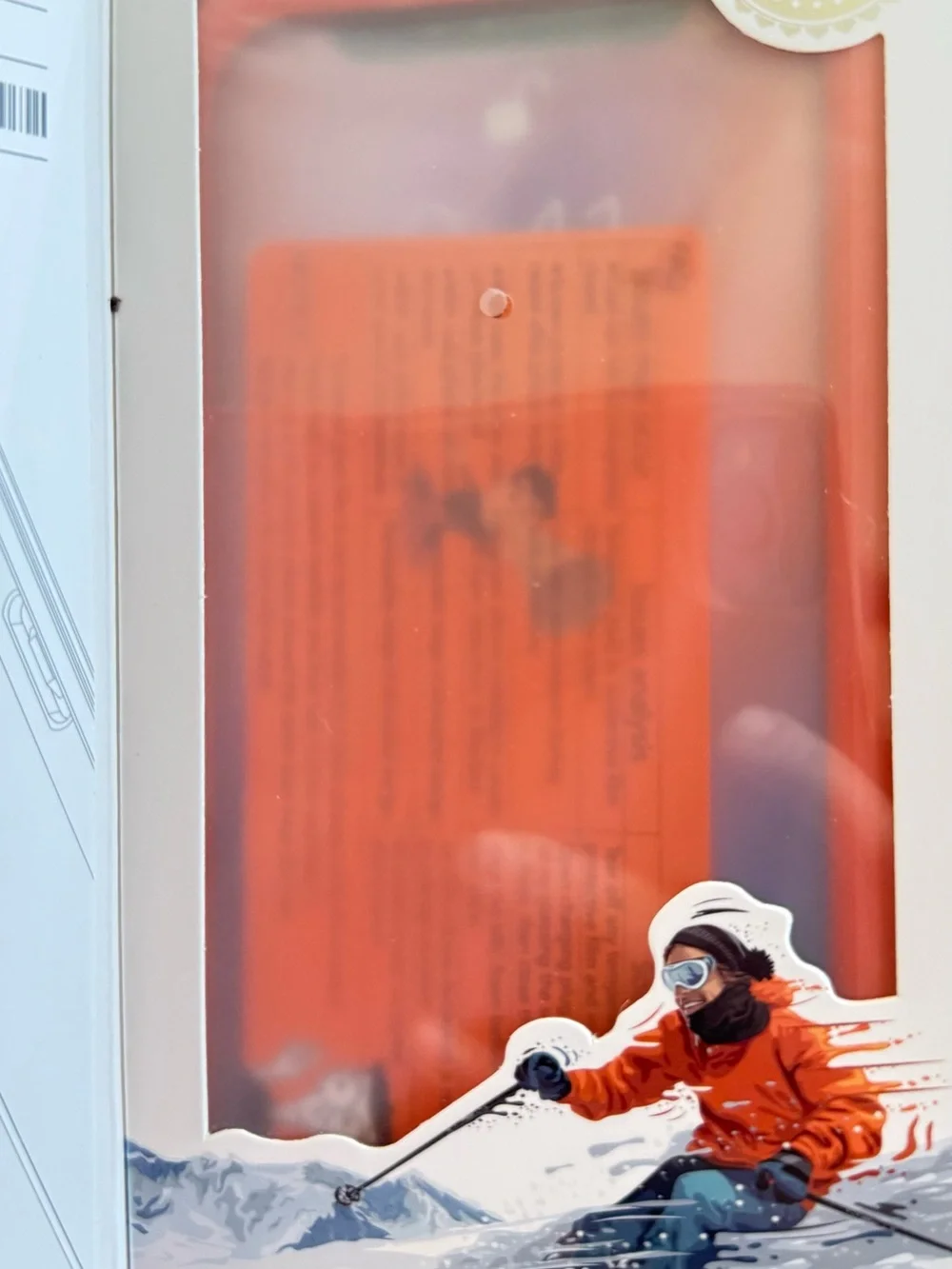 Bright Orange Clear-Back Protective Phone Cover with Camera Guard